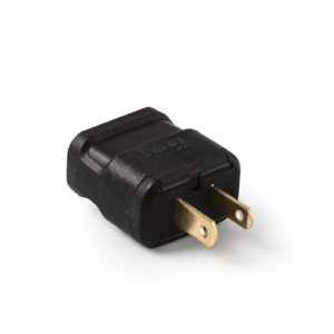 15 Amp 125V Non-grounding Plug (black)