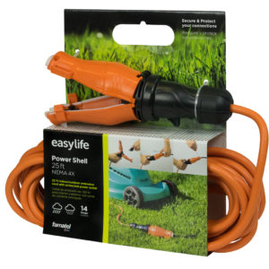 Power Shell Extension Cord 25 feet Nema 4X IP67 ETL Listed Outdoors