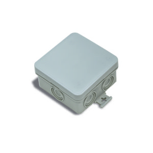 Electrical junction box press cover enclosure housing