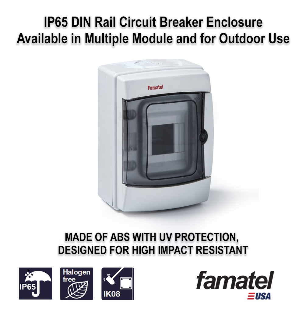 IP65 DIN Rail Circuit Breaker Enclosure