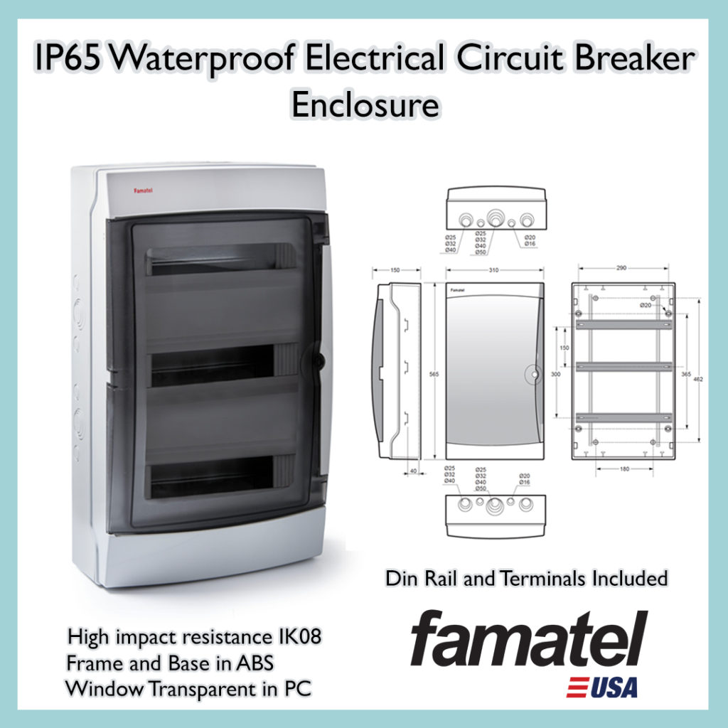 IP65 Waterproof Electrical Circuit Breaker Enclosure