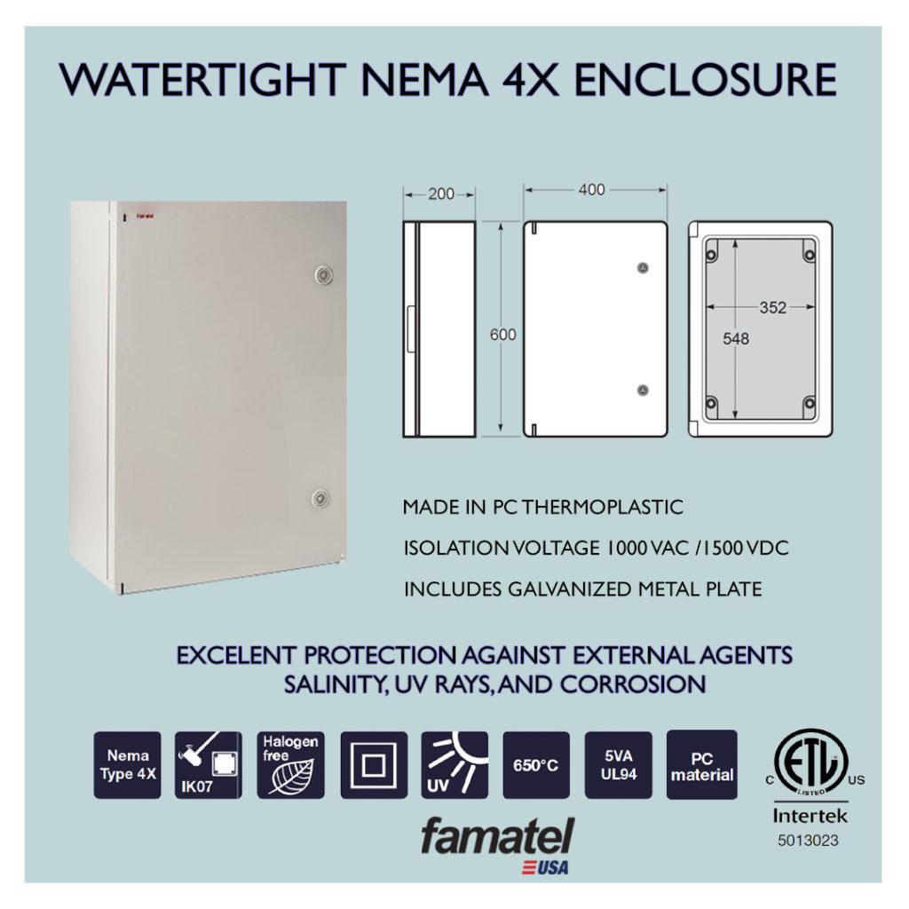 Watertight Nema 4X Enclosure