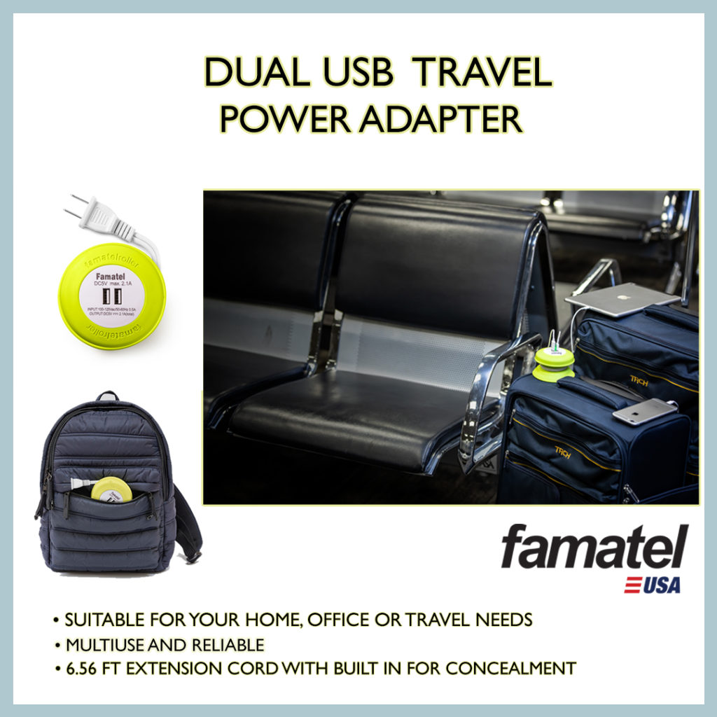 Dual USB Travel Power Adapter