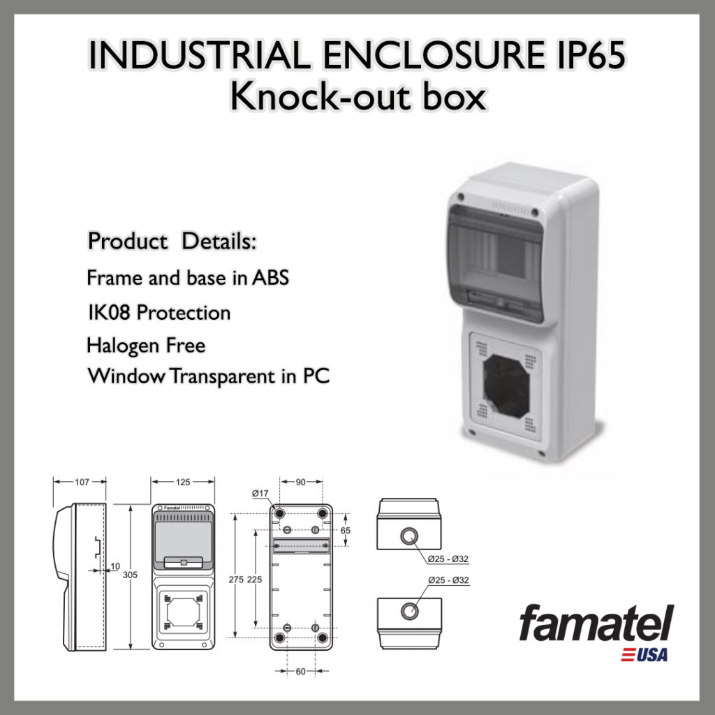 Industrial Enclosures IP65 Knock-out box