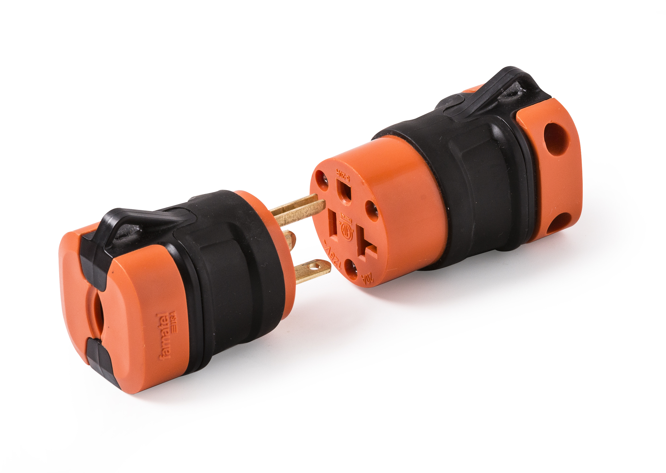 Rewirable Cord Connector Orange:Black copy