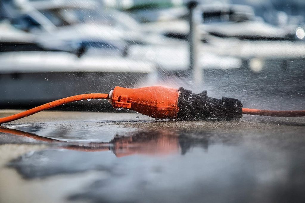 50 ft heavy duty extension cord with waterproof connector