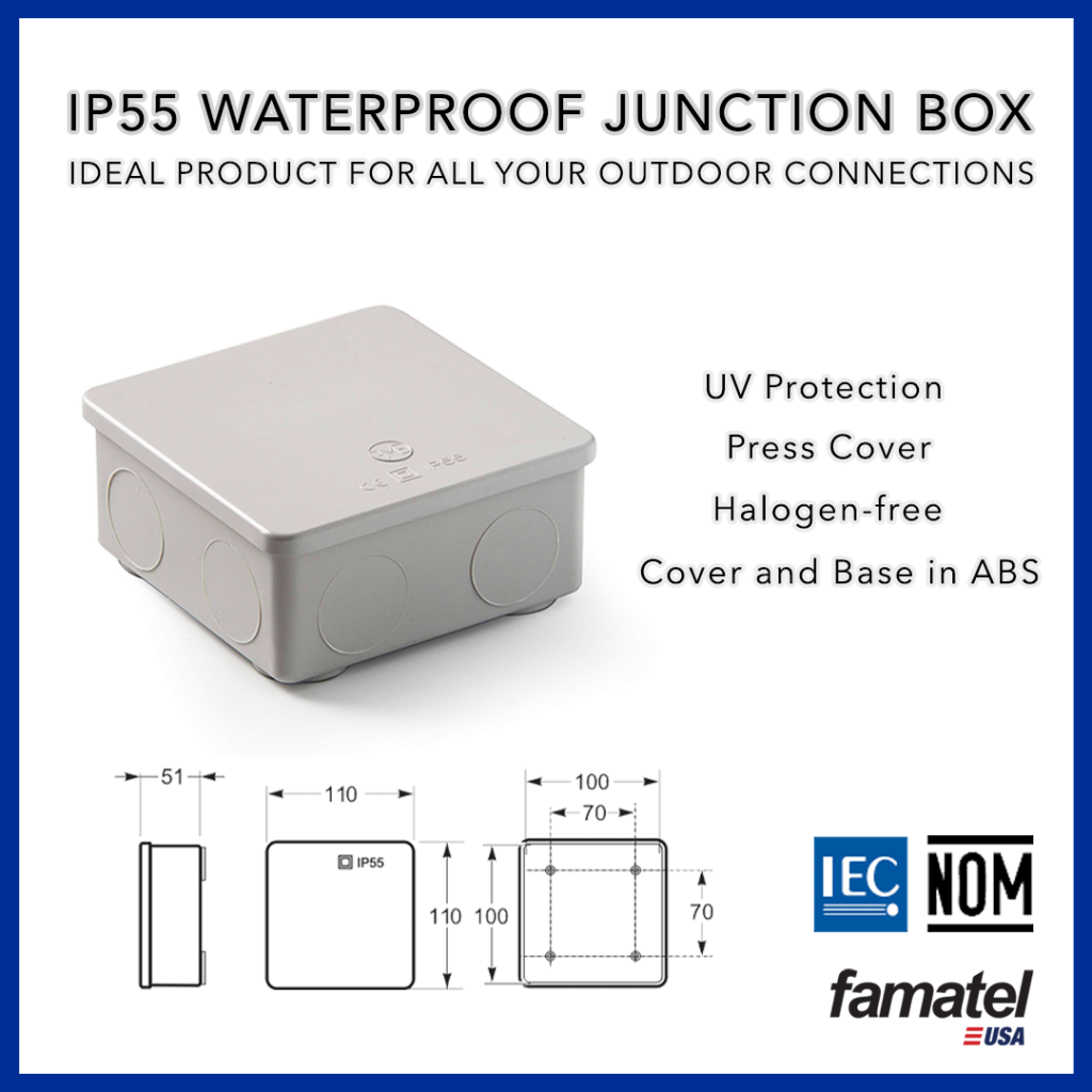 IP55 WATERPROOF JUNCTION BOX