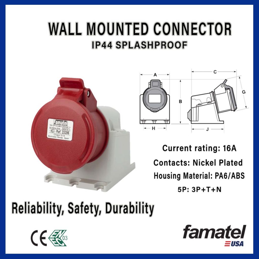 Wall Mounted Connector IP44