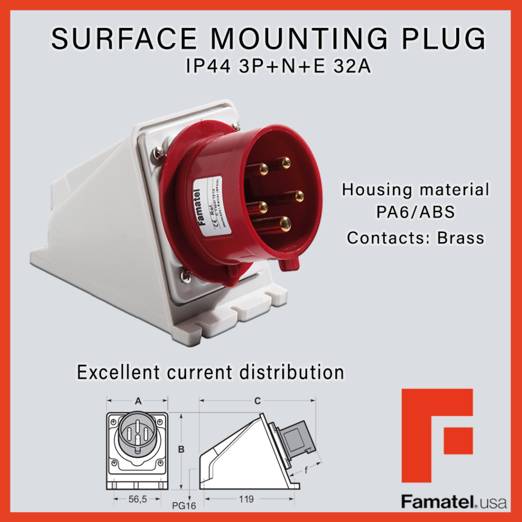 Surface mounting plug, excellent current distribution.
