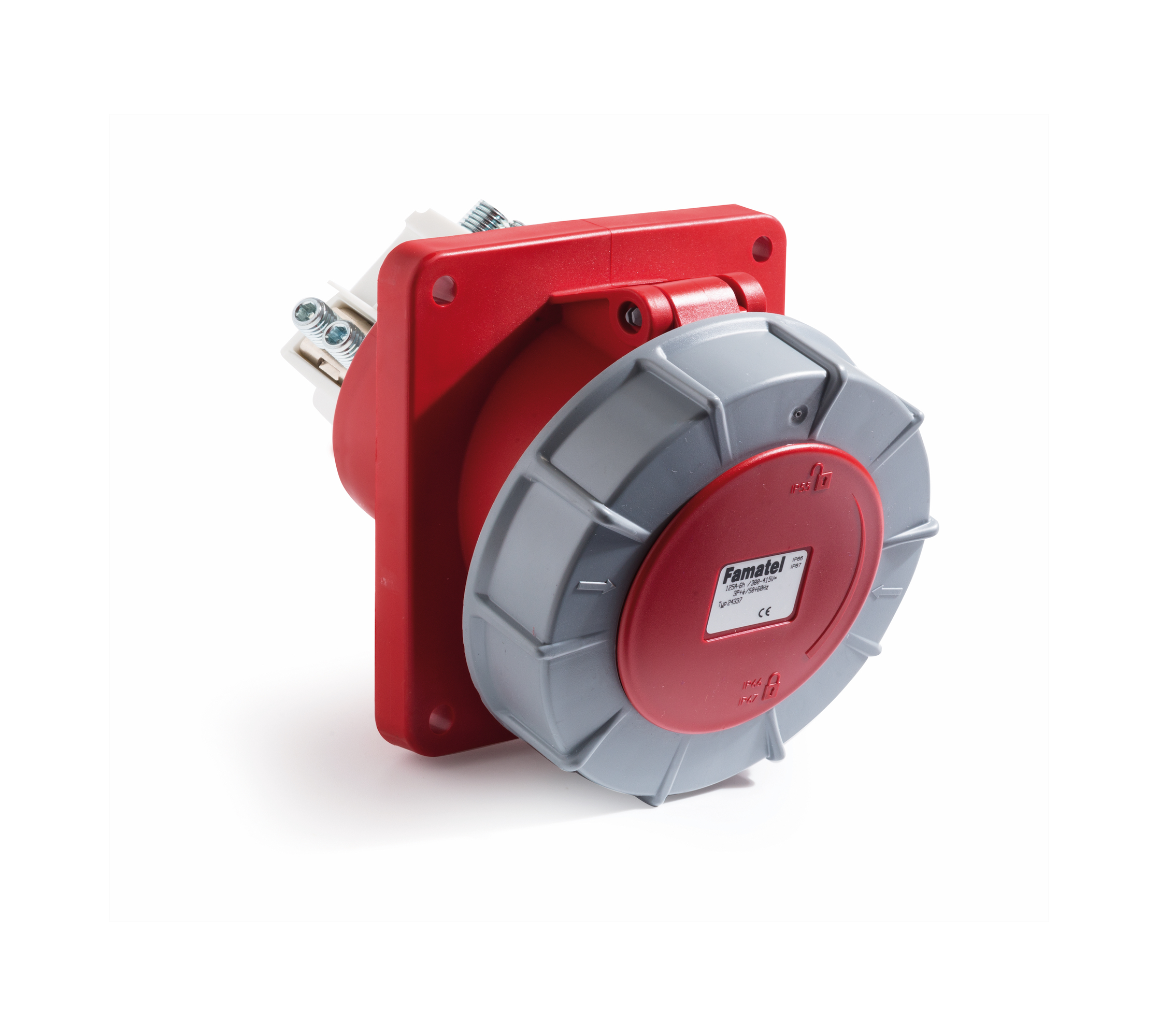 Ref 24337 Angled panel sockets famatel usa