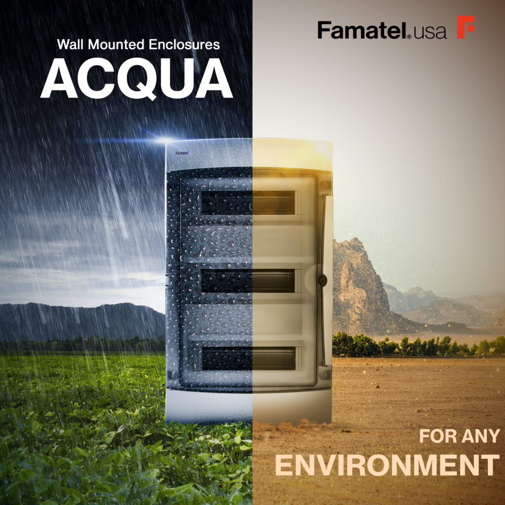 High quality wall mounted enclosure Acqua series