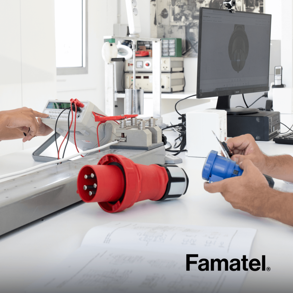 Industrial plugs and sockets for farming and mining industries