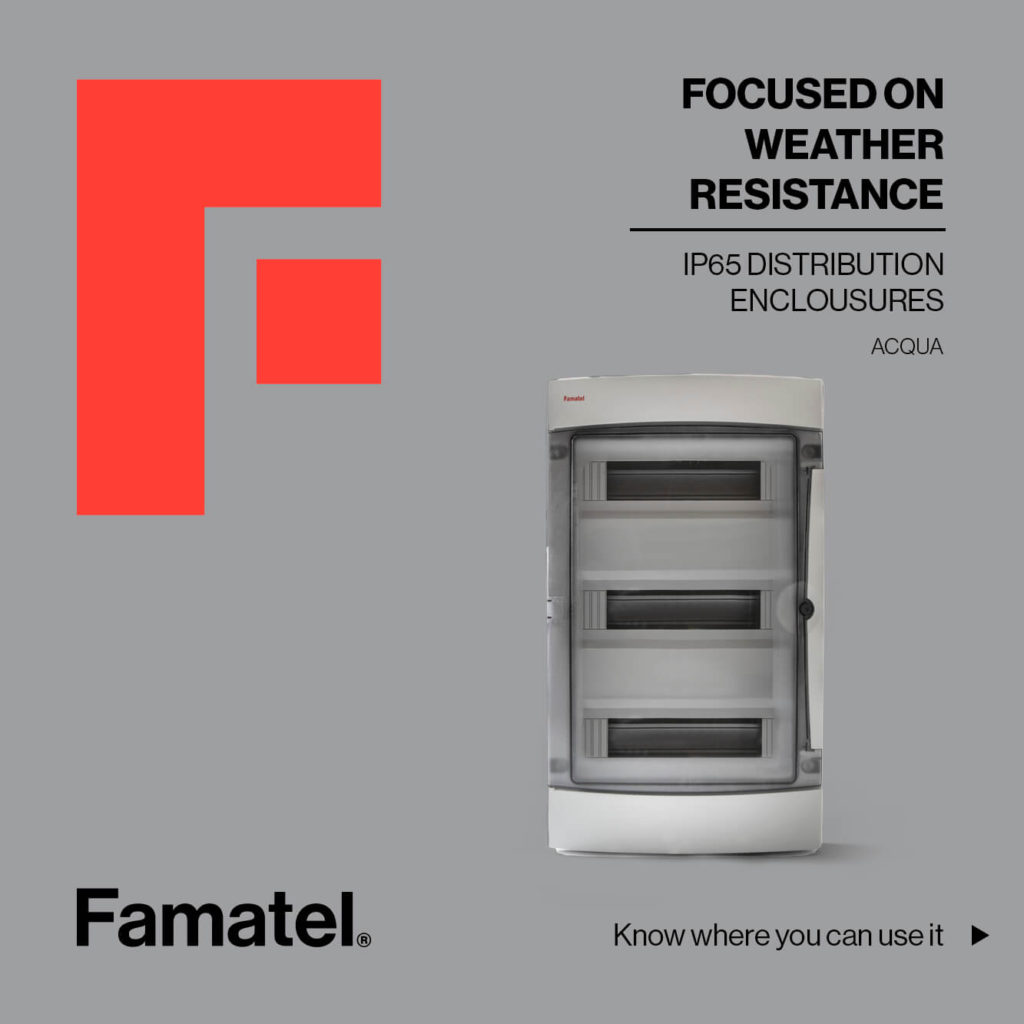 Focused on weather resistance IP65 distribution enclosures by Famatel USA