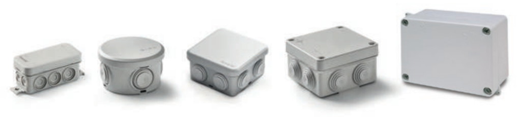 Electrical junction boxes AcquaBOX perfect housing for your wiring connections