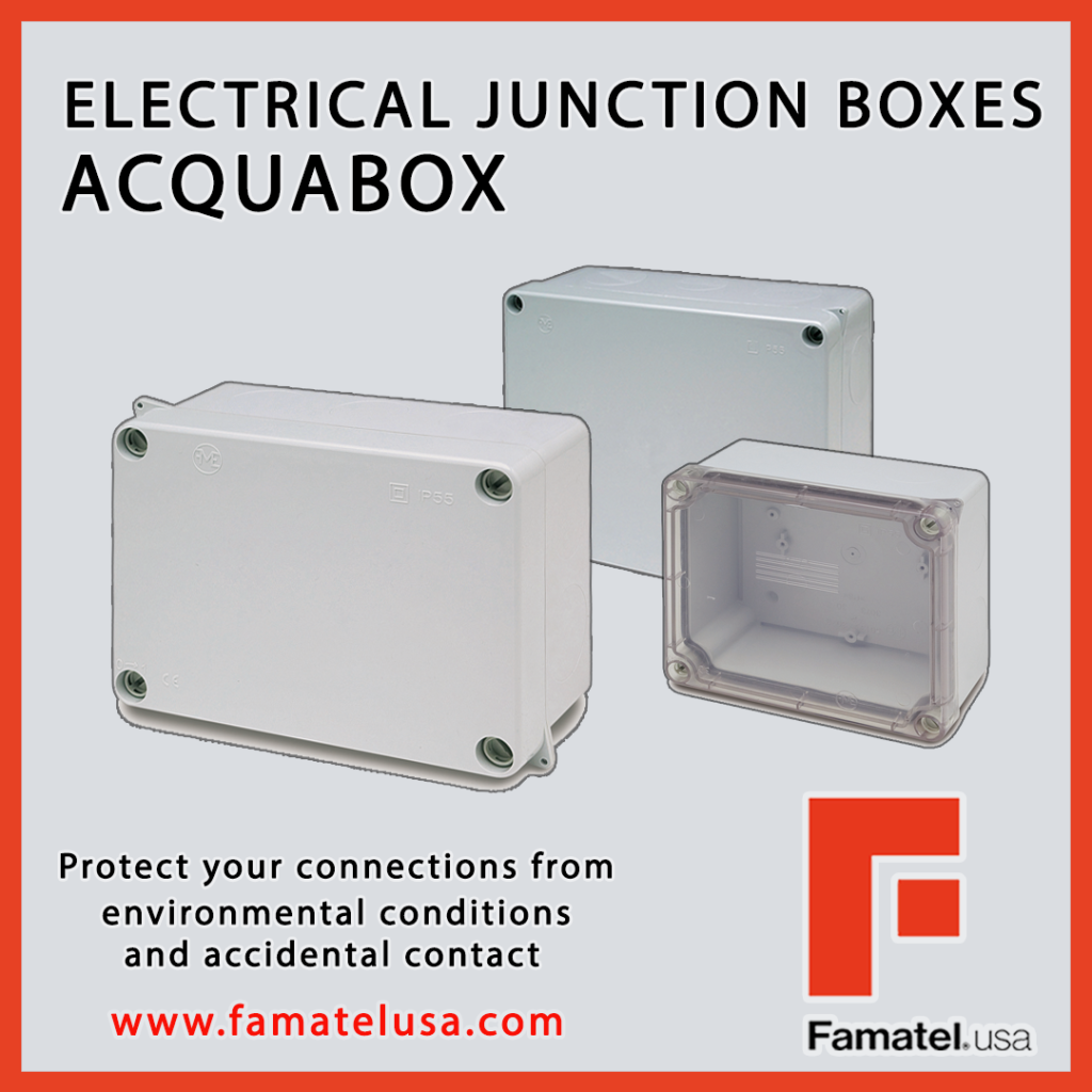 Electrical junction boxes ACQUABOX perfect housing for your wiring connections