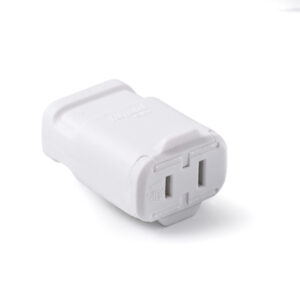 15 Amp 125V Non-Grounding Connector (White)