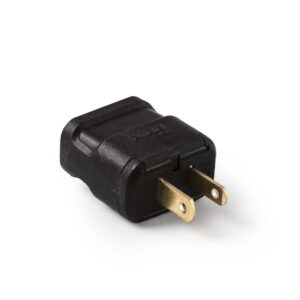 15 Amp 125V Non-Grounding Plug (Black)