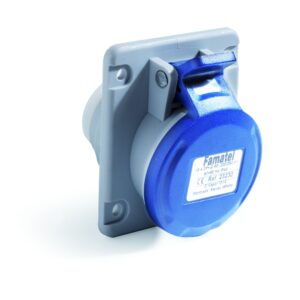 IP44 Splashproof Angled Panel Socket 10º