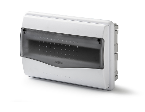 14 Module Enclosure with DIN Rail and Terminals, 8.46 x 12.01 x 3.94 in
