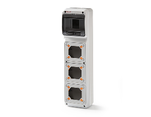 AcquaCOMBI 6 Module Distribution Enclosure with 3 Mounts